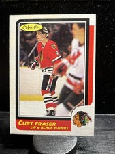 Curt Fraser #31 1986-87 O-Pee-Chee Chicago Blackhawks