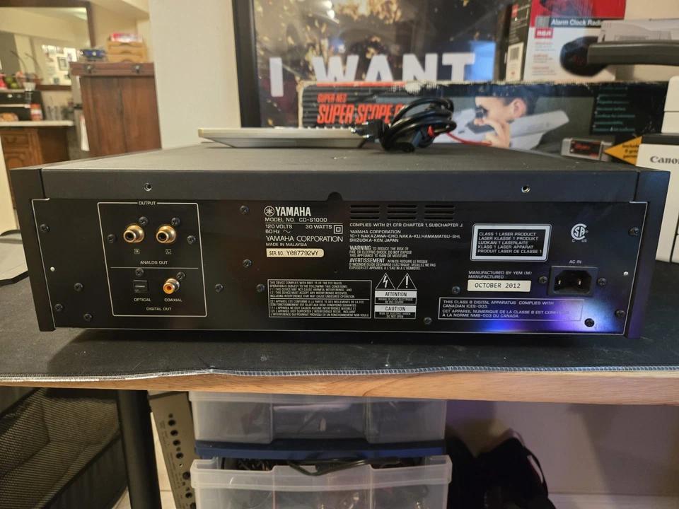 Reproductor de CD Yamaha CD-S1000 - negro Foto 2 de 4