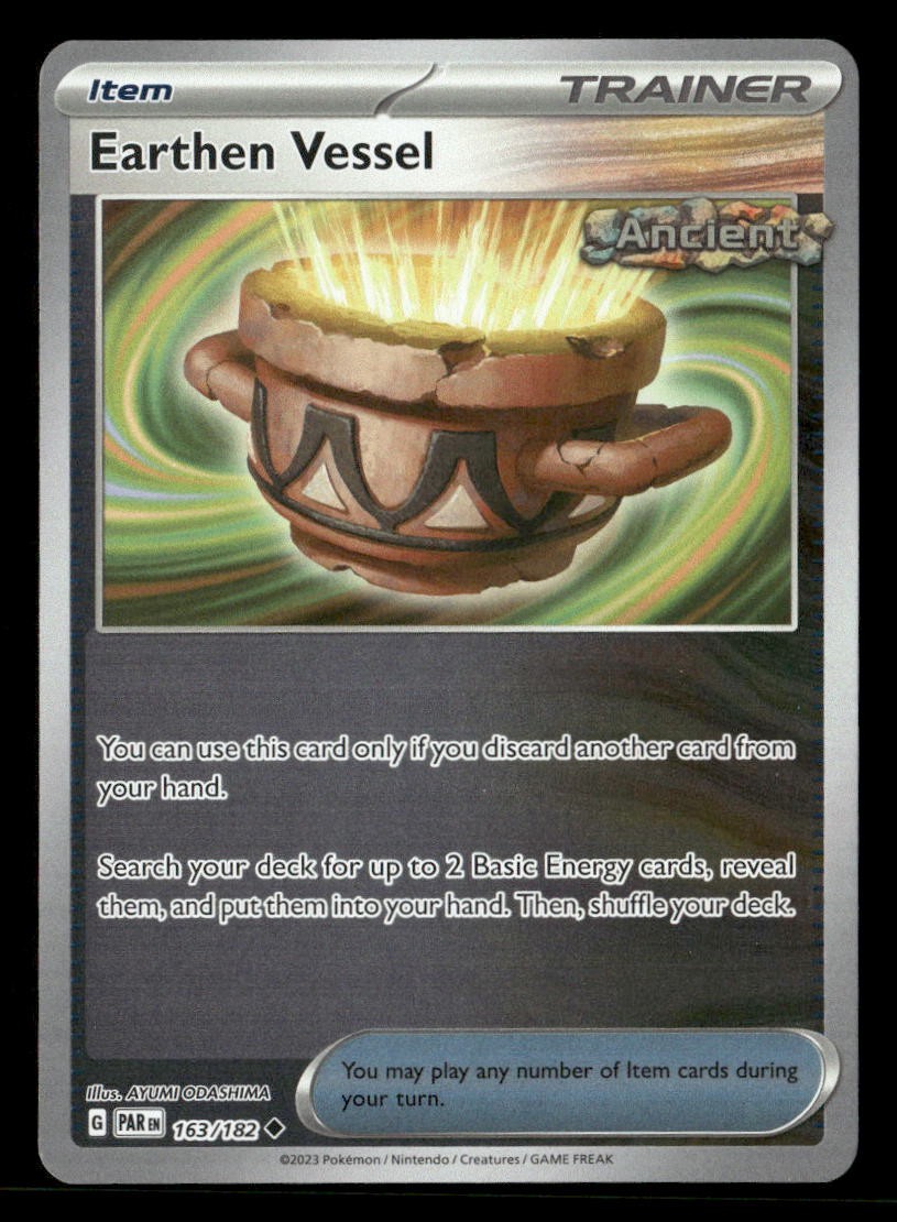 Earthen Vessel 163/182 UC Paradox Rift Reverse Holo NM/M Pokemon