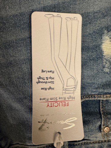 Seven7 womens jeans Slim Flare Size 6 EST 1964 New w/ tags 98% cotton 2% spandex - Picture 6 of 14