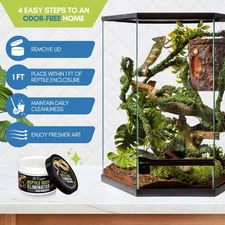 Reptile Odor Eliminator -  Fresh Scent - 24 Oz Jar