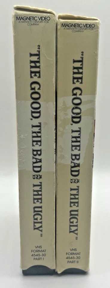 The Good, the Bad and the Ugly Parts 1 & 2 1966 1981 VHS Rare! Only One on Ebay! - Image 4 of 4