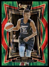 2025 Panini Select WNBA #34 Angel McCoughtry Green Flash Prizm