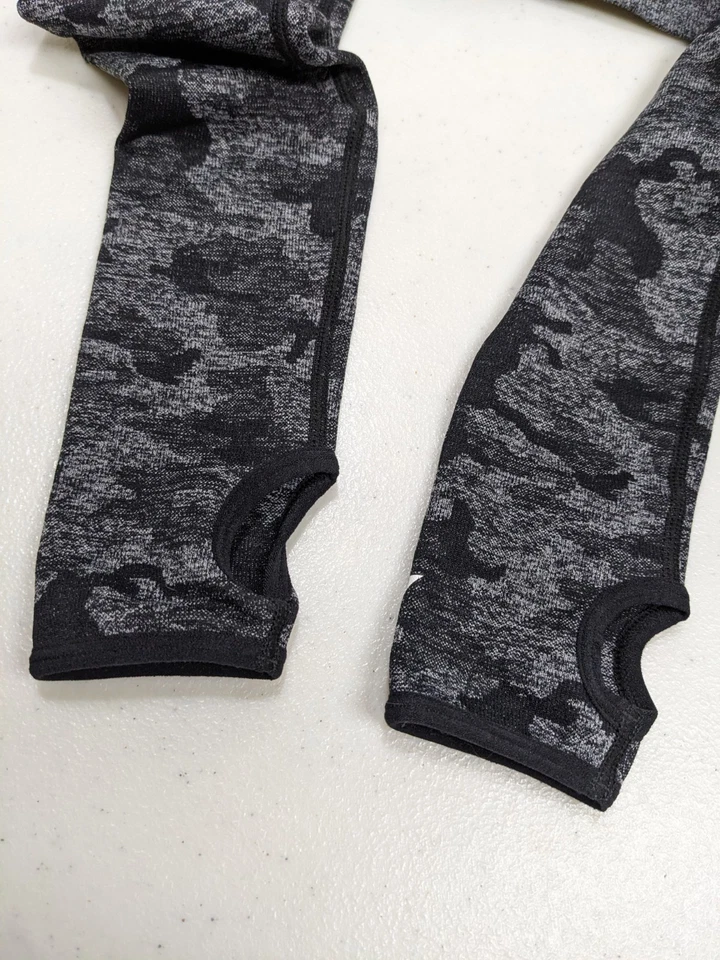 Top deportivo Gymshark Adapt camuflaje sin costuras para mujer XS manga larga #2140 Foto 2 de 4