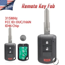 For 2015-2024 Mitsubishi Mirage G4 Keyless Entry 3B Remote Key Fob ID46 OUCJ166N