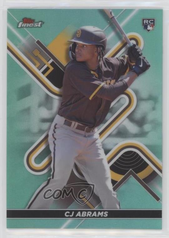 2022 Topps Finest Aqua Refractor 147/199 CJ Abrams #39 0zd3