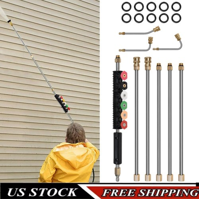 #ad 97quot; inch Pressure Washer Extension Wand Replaceable Upgraded Power Washer Lance $33.00