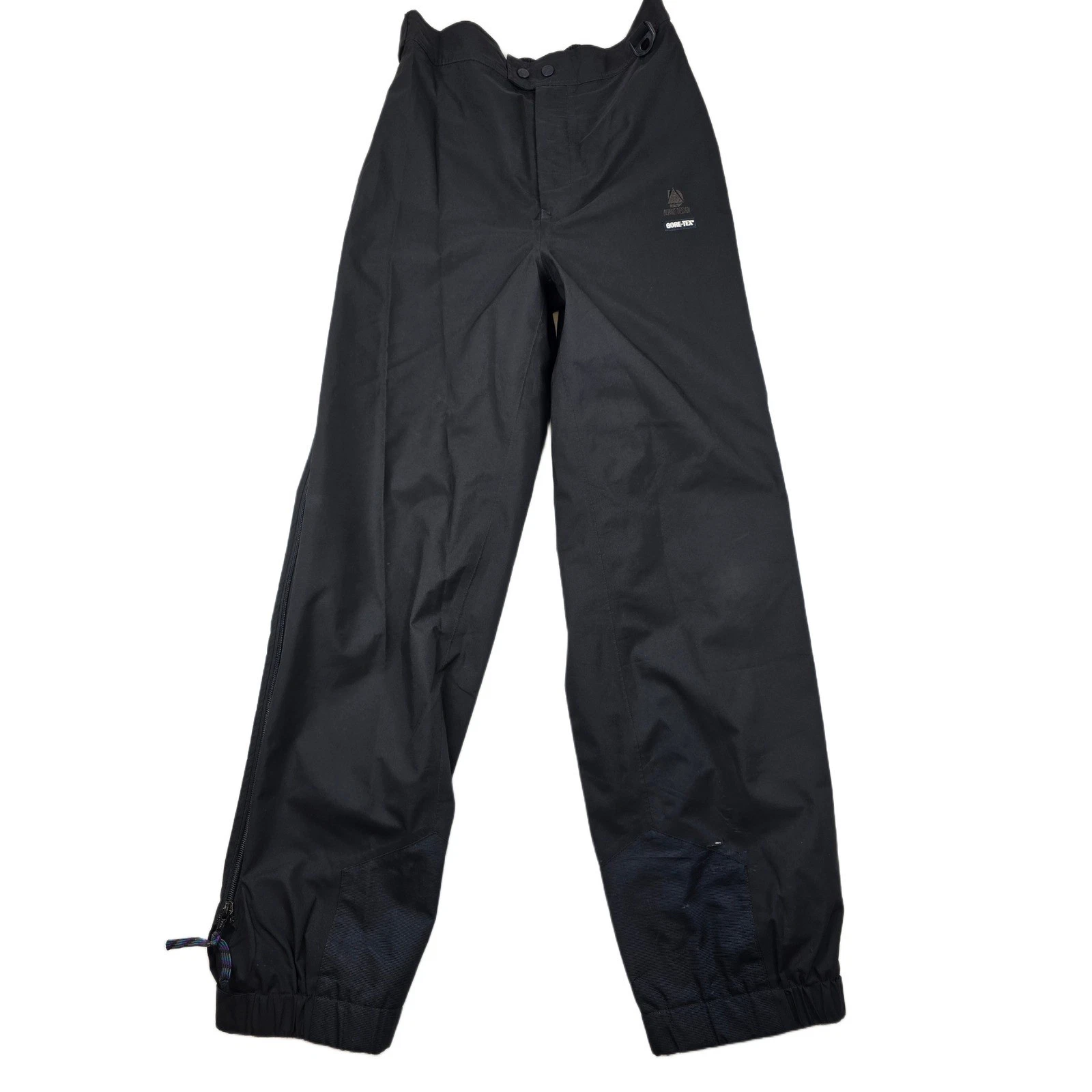 Alpine Design Gore-Tex Pants Mens Medium Black Waterproof Rain Hiking Ski Shell