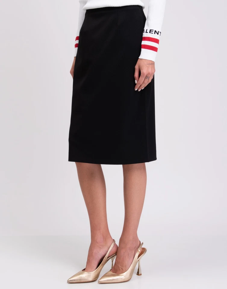 RRP €1315 VALENTINO Straight Skirt IT 40 / S Wool Blend Silk Lined Made in Italy - Image 4 of 4