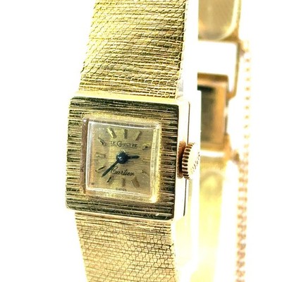 RARE Cartier x Le Coultre 14k watch 33mm 1970s