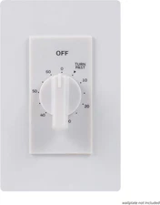60-Minute In-Wall Spring Wound Countdown Timer Switch, Mechanical Timer for Ligh
