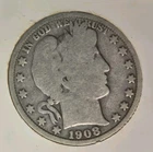 Lot Of 4 Barber Half Dollars 1904 1907 D 1905 S 1908 O Silver