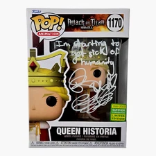 Queen Historia Signed Funko Pop Attack on Titan Bryn Apprill Autograph JSA COA 2