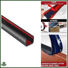 Rubber Edge Trim, 3/8" Self Adhesive Flexible U Channel Edge Protecter for Plywo