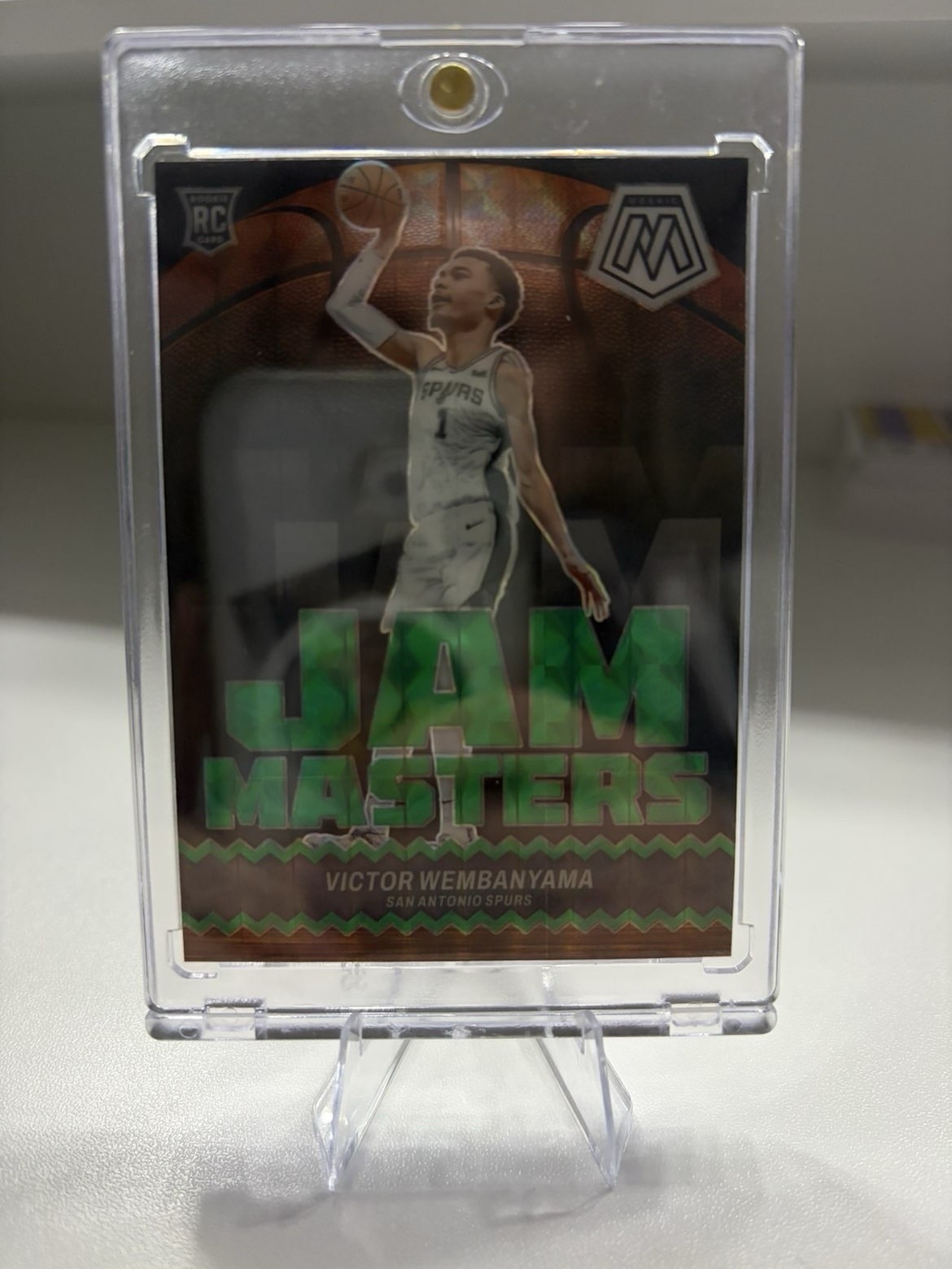 2023-24 Panini Mosaic - Jam Masters Victor Wembanyama #3 Green Mosaic Prizm (RC)
