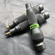 Precision Aluminum Alloy 1/4" Bit Handle Mini Screwdriver Tool Repair Set