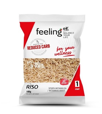 (24,88EUR/kg) 6 x Feeling OK - Protein Reis Riso Start 1 100g Beutel
