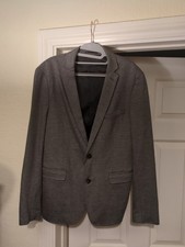 BNWT Mens Grey Selected Homme Identity Blazer Size 42R