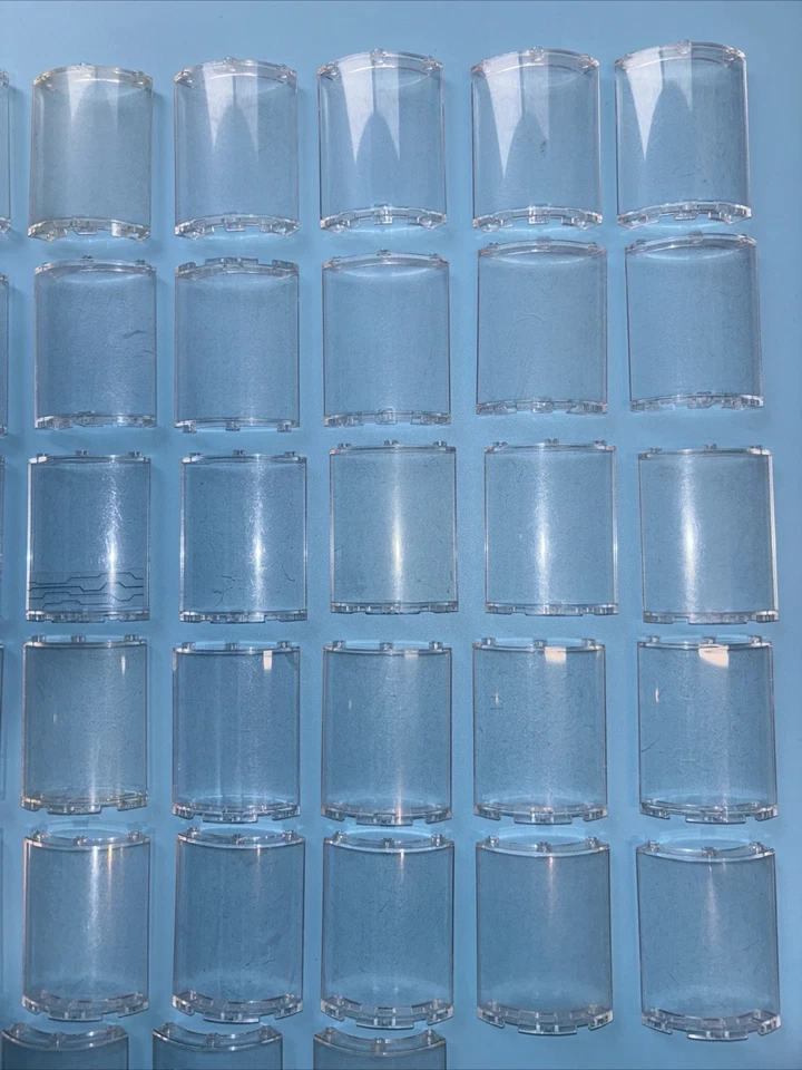 Lego Cuartos Cilindros Transparentes 46361 Translúcidos Lote De 38 Ventana Panel Ciudad Foto 3 de 4