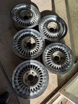 Rare Set of 5 Vintage Kelsey-Hayes Turbine Wheels 15x7 387967 Mopar Chevy Muscle