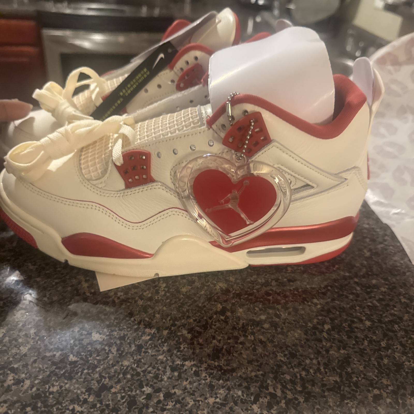 Air Jordan 4 Retro Valentines Day HV0823-108 Women Size thumbnail 2