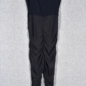 Mesh Ruched Bodysuit Jumpsuit Small Catsuit Scrunched Leg Dance All Night Sexy