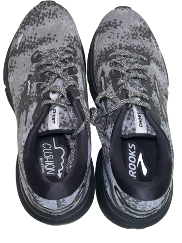 Brooks Mens Size 9 Ghost 15 Neutral Running Shoe Black/Oyster/Prime Sneakers New - Picture 6 of 11