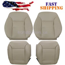 Fit For 2009-2013 Benz ML350 Driver Passenger Bottom Top Leather Seat Cover Tan