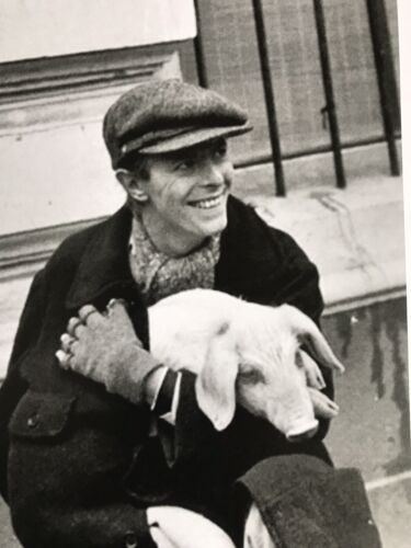 David Bowie Exclusive Photo print David with Pig