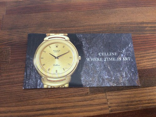 Rolex Cellini Vintage Prospekt in Englisch 1989  - Bild 1 von 11