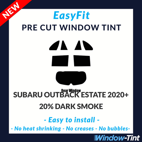EasyFit Static Pre Cut Tint For Subaru Outback Estate 2020 20% Dark Rear - Picture 1 of 3