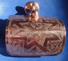 Moroccan COPPER hand ENGRAVED wall mounted toilet roll holder with STAR