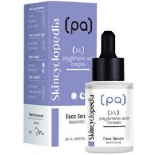 Skincyclopedia 3% Polyglutaminsäure Gesicht Haut Serum Retinol & Hyaluronsäure
