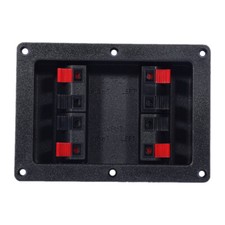 2x Thickened 8-Port Speaker Junction Box Terminal Binding Post Audio Plug Socket