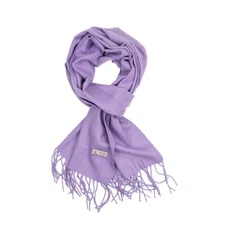Women Scarf Lavender Purple Solid Plain Long Warm Soft for Winter Fashion 72x12"