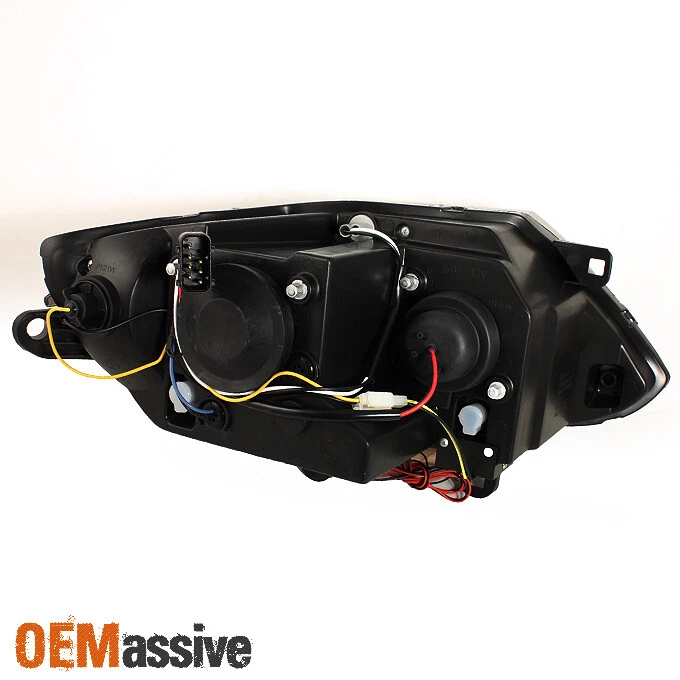 Par de faros LED proyectores doble halo bisel negro para BMW Z4 E85 03-08 cupé Foto 2 de 4