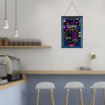  24''x32'' LED Light Up Message Writing Board Illuminated Erasable Neon Board DIY