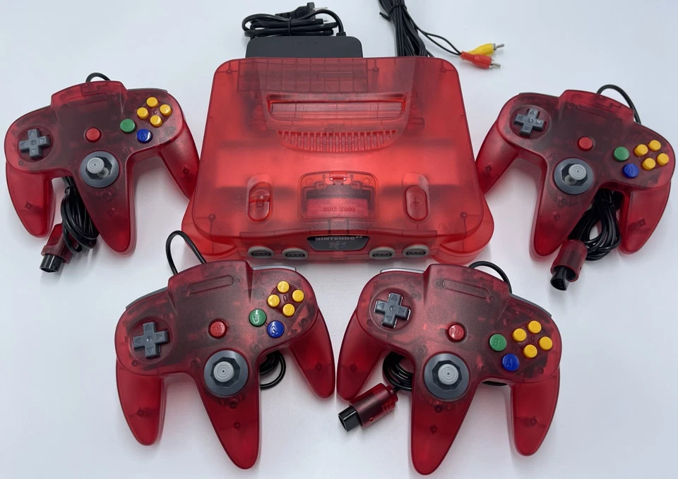 Elige COLOR PERSONALIZADO Consola Nintendo 64 + Hasta 4 Mandos + Cables!  N64! WOW Foto 2 de 4