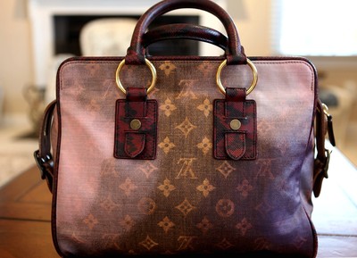 LOUIS VUITTON Limited Edition Richard Prince Snakeskin Jokes Bag
