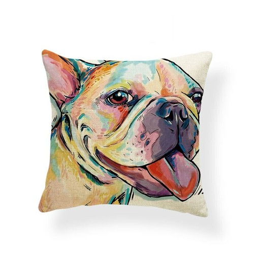 Cute Pet Dog Cushion Cover Than Doll Golden Retriever Home Decoration Pillowcase - Picture 21 of 29