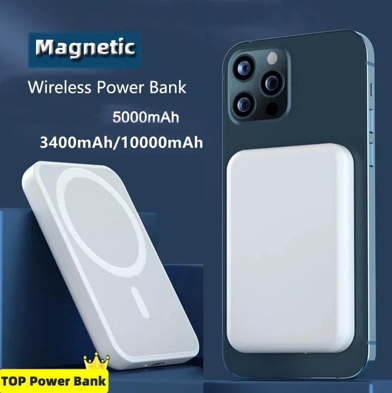 Magnetic Wireless Portable Charger,3000mAh Wireless Battery Fast Charger Power  Bank for MagSafe Apple iPhone 12/13 