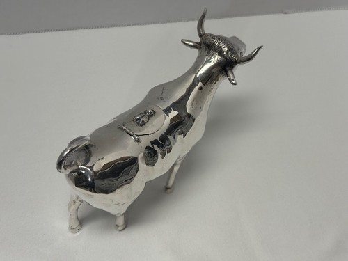 Dutch 835 Silver Cow Creamer H. Hooykaas 1960 Rotterdam - Picture 10 of 23