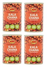 KTC Kala Chana in Salted Water - 400g Brown Chana High In Protein & Fibre 