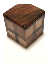  Wooden Brain Teaser mind challenging Puzzles Toys Hobby Creativity- Devils Cube