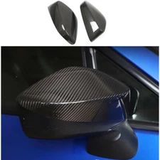 Real Carbon Fiber Side Mirror Cover Cap For 2013-2020 Subaru BRZ Scion FR-S GT86