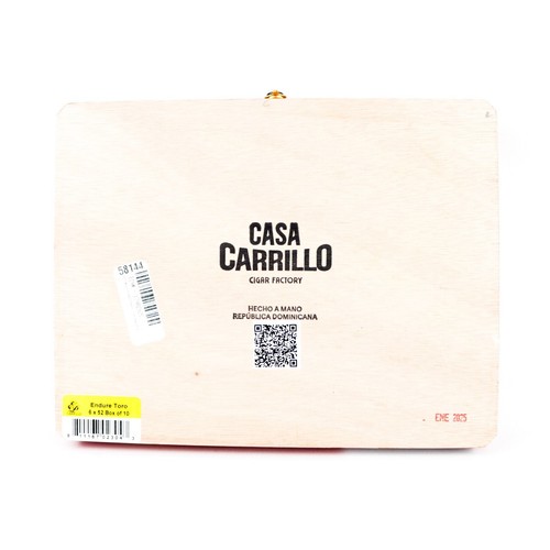 Caja de cigarros de madera vacía Pérez Carrillo Endure Toro Premier 9,5" x 7,25" x 1,5" - Imagen 9 de 12
