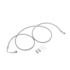 12"-14" Handlebar Stainless Steel Brake Line For Harley 08-13 Electra Glide ABS