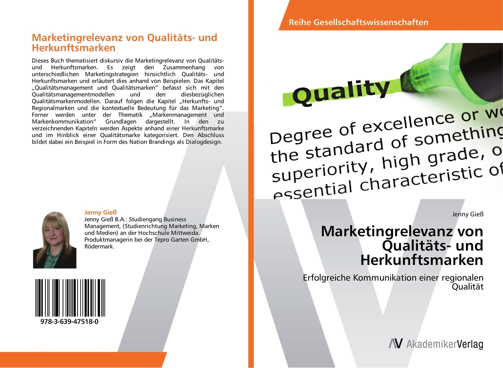 Thumbnail - Jenny Gieß | Marketingrelevanz Von Qualitäts- Und Herkunftsmarken |