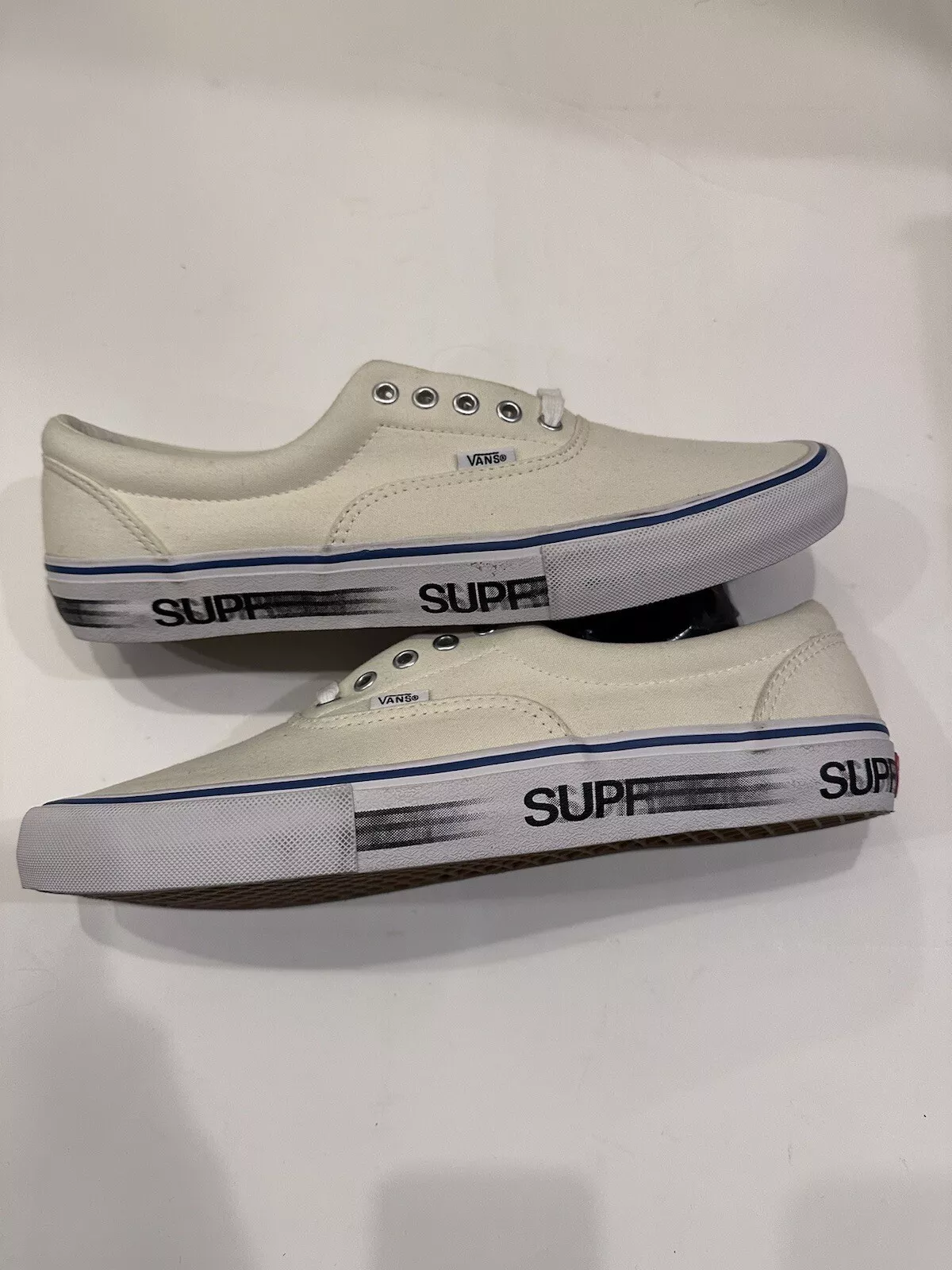 2016 Supreme x Vans Era Pro Motion logo blanc VN000VFBJ65 taille 13