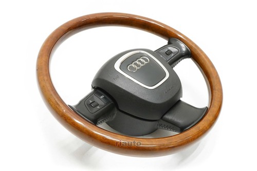 Audi A6 C6 S4 RS4 S6 RS6 S8 RS8 A4 Q7 3-Speichen Holz Lenkrad 4E0419091CG - Bild 2 von 9